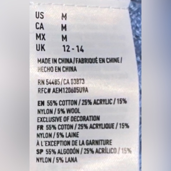 American Eagle Outfitters Blue Crew Neck Sweater - Picture 9 of 9